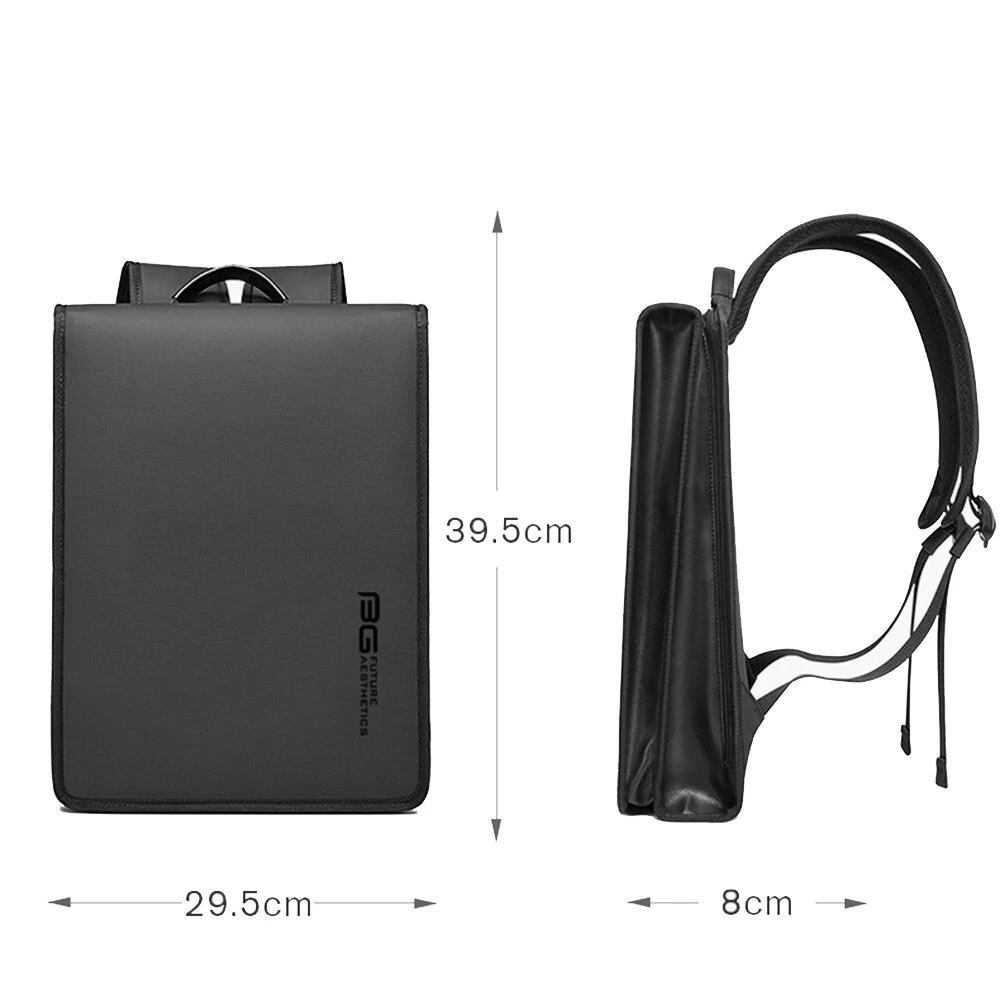 (image for) BANGE Business Backpack Men's Shoulder Bag Waterproof 15.6 Inch Laptop Computer Bagpack Large Capacity Storage Back Bag for Men